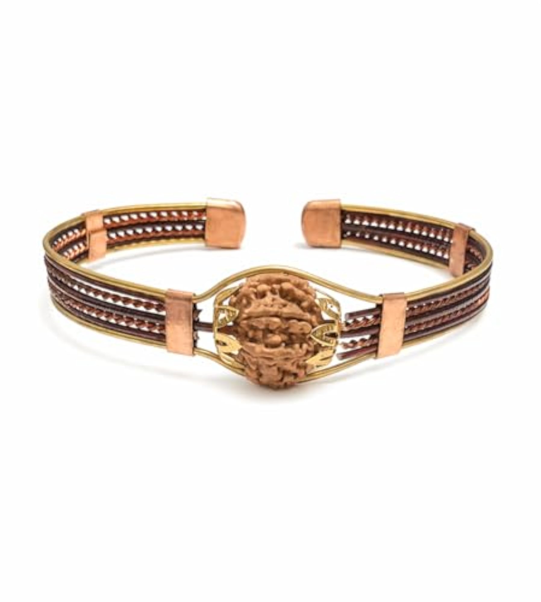 7 Mukhi Rudraksha Copper Kada Bracelet for Men